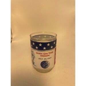 1969 "Man on the Moon Apollo 11" Libbey Glass